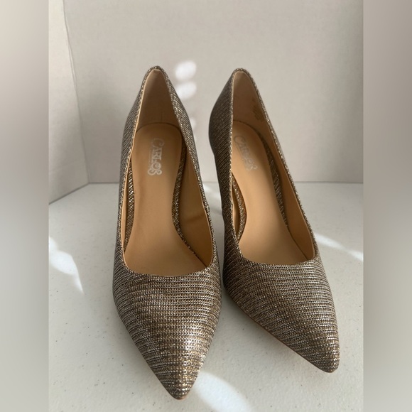 Carlos by Carlos Santana “Posy” Metallic Pointed-Toe Pumps Women’s 8M - Picture 6 of 7